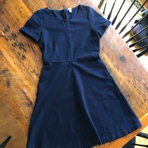 Waist Defining Navy Dress